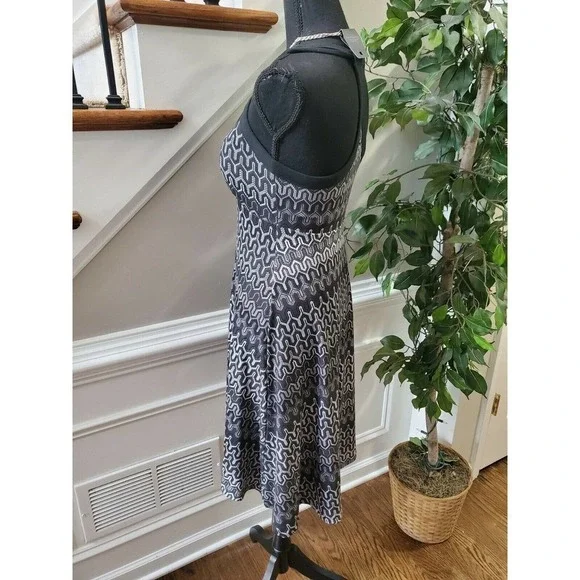 Prana Women's Black/White Scoop Neck Dress S - Picture 5 of 12